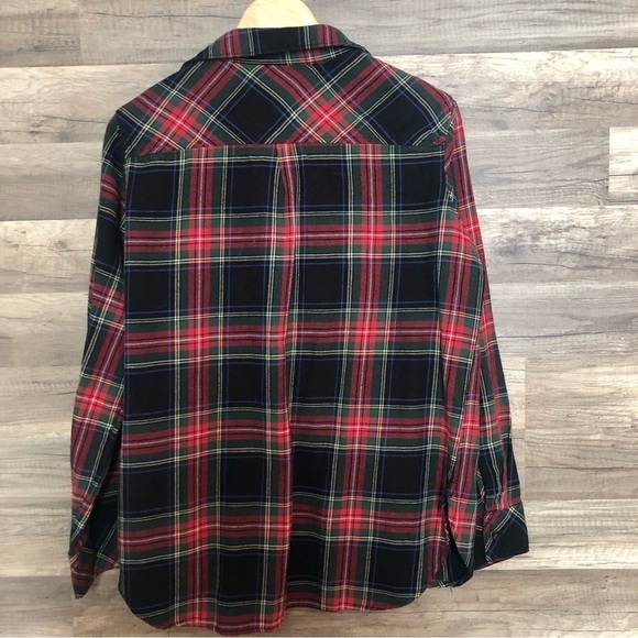 Vintage Lee Rider Plaid Button Up Shirt Large - Picture 7 of 7